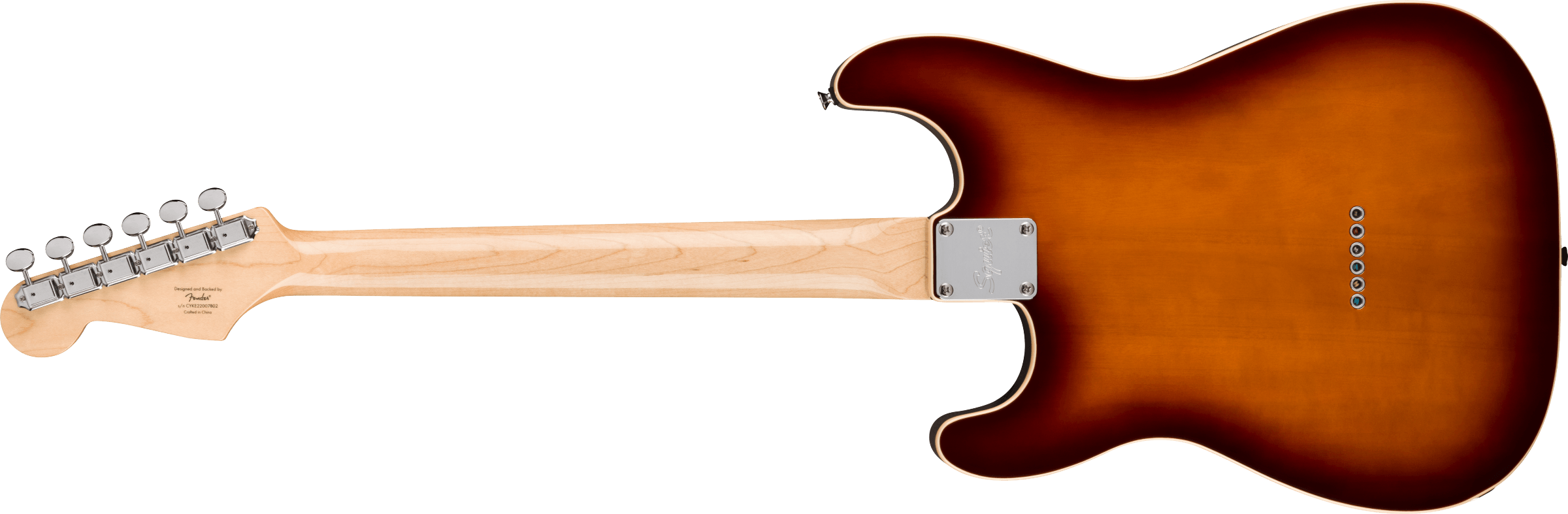 Squier Strat Custom Nashville Paranormal Series 3s Ht Lau - 2-color Sunburst - Guitare Électrique Forme Str - Variation 2