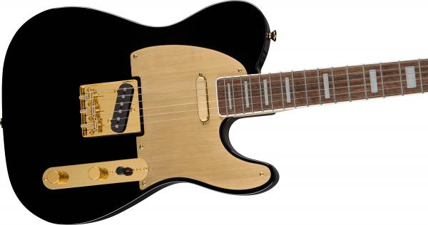 Guitare électrique solid body Squier 40th Anniversary Telecaster Gold Edition - black