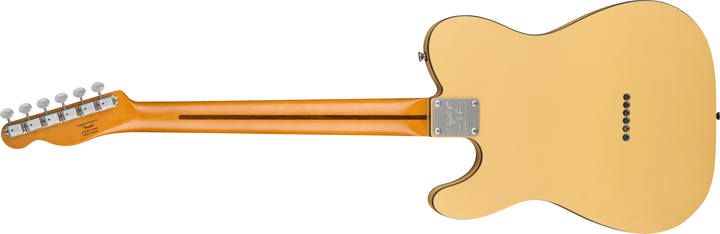 Squier Tele 40th Anniversary Vintage Edition Mn - Satin Vintage Blonde - Guitare Électrique Forme Tel - Variation 1