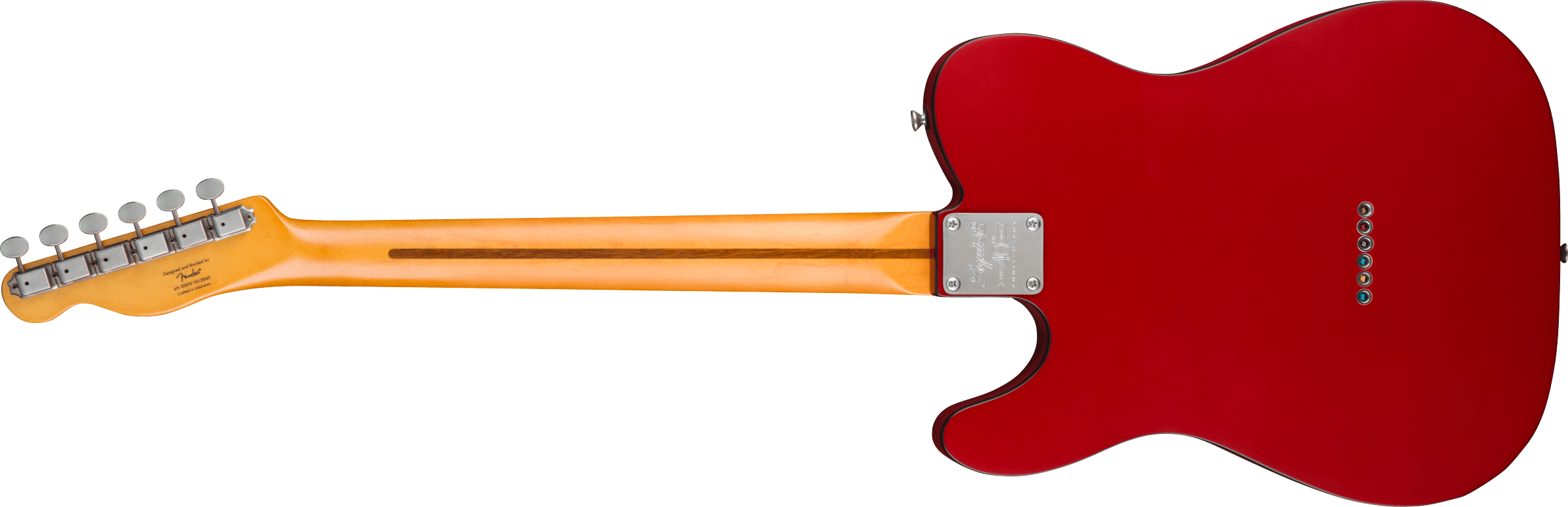 Squier Tele 40th Anniversary Vintage Edition Mn - Satin Dakota Red - Guitare Électrique Forme Tel - Variation 1