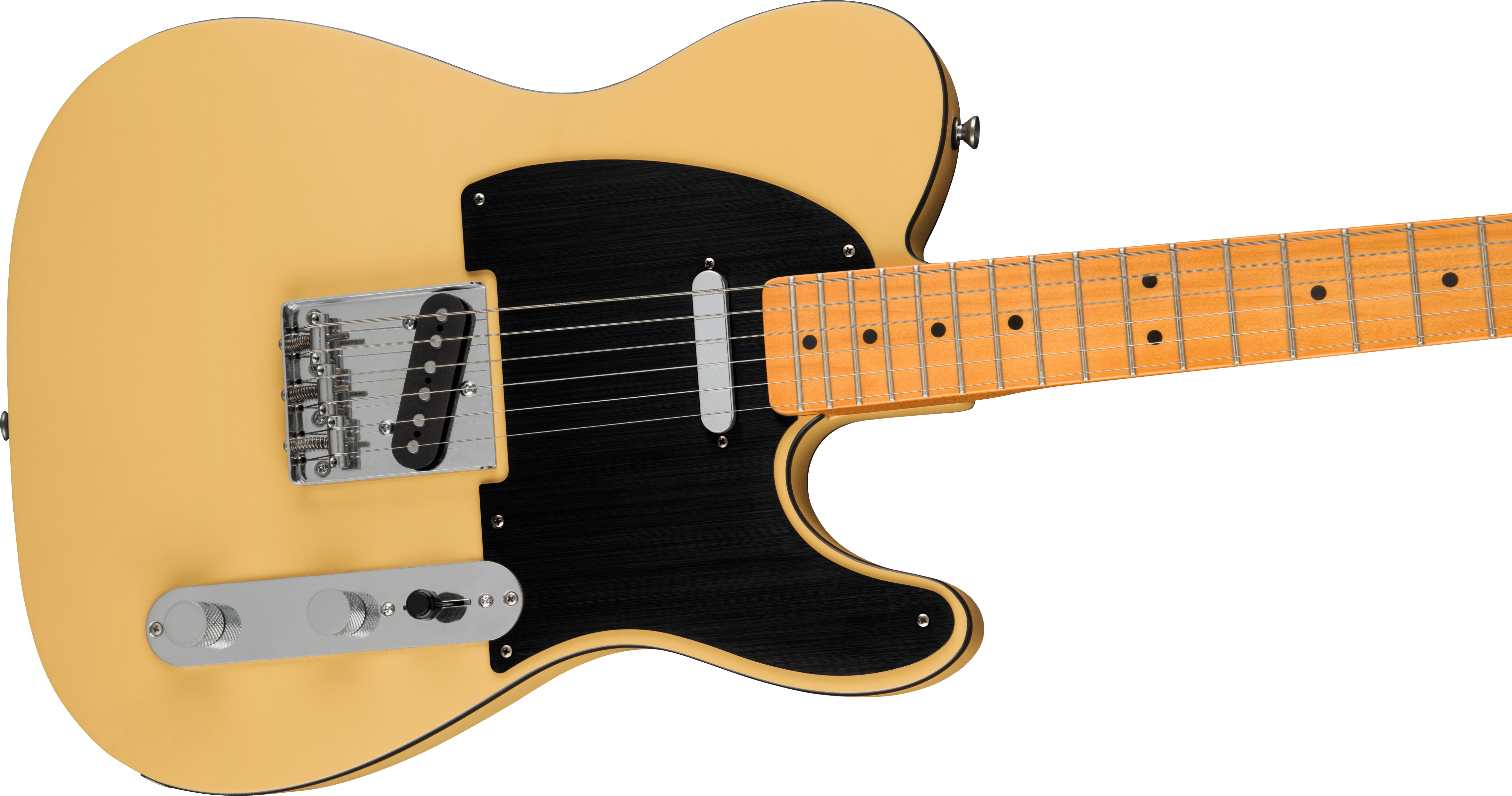 Squier Tele 40th Anniversary Vintage Edition Mn - Satin Vintage Blonde - Guitare Électrique Forme Tel - Variation 3