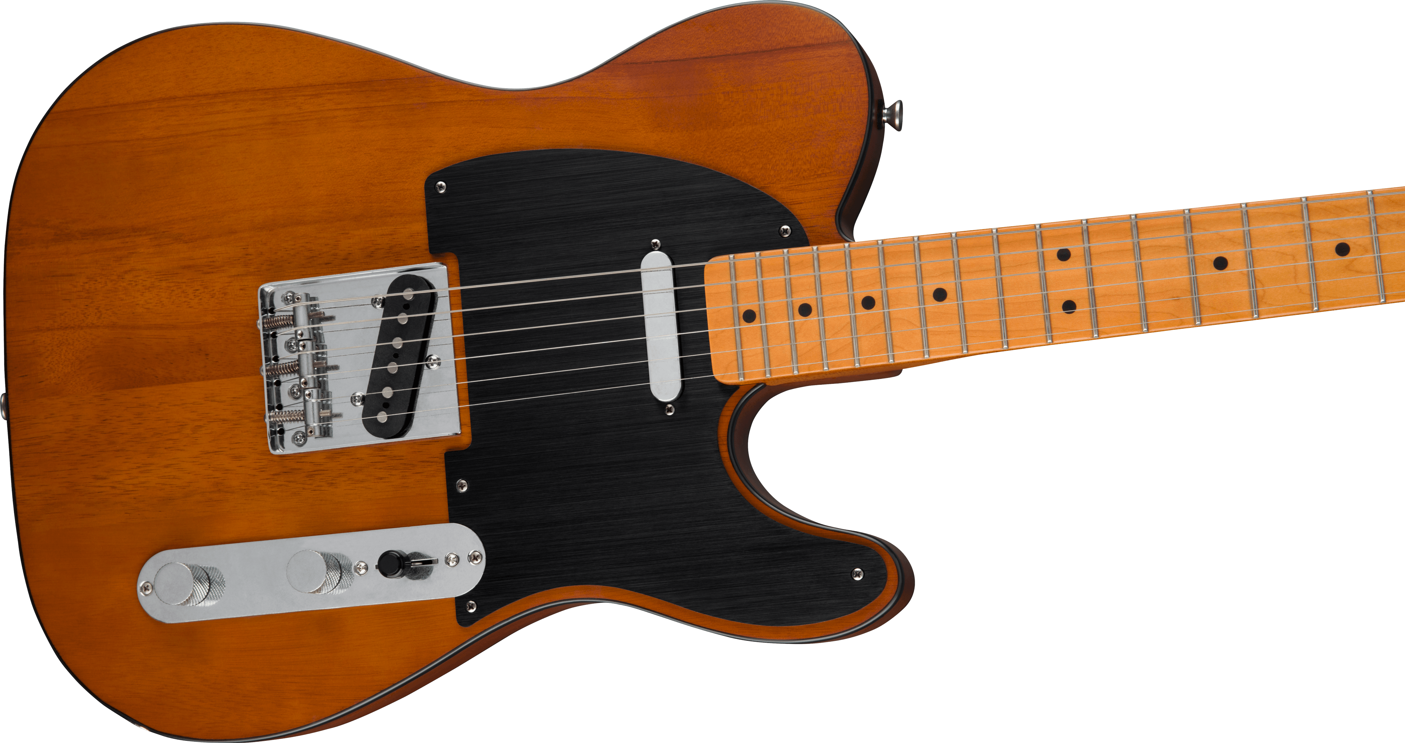 Squier Tele 40th Anniversary Vintage Edition Mn - Satin Mocha - Guitare Électrique Forme Tel - Variation 3