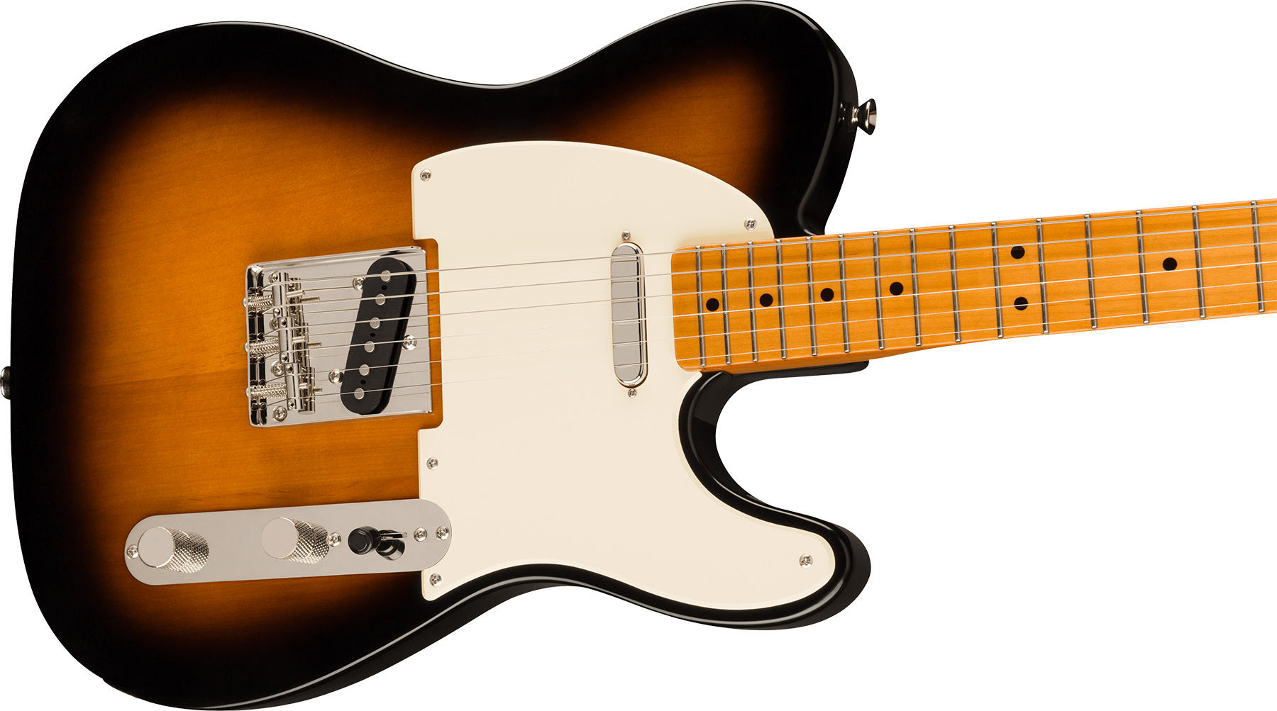 Squier Tele '50s Parchment Pickguard Classic Vibe Fsr 2s Ht Mn - 2-color Sunburst - Guitare Électrique Forme Tel - Variation 2