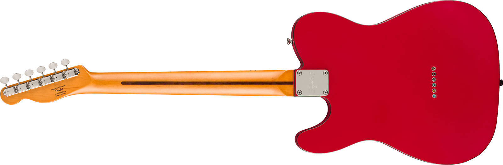 Squier Tele 60s Custom Classic Vibe Ltd 2s Ht Mn - Satin Dakota Red - Guitare Électrique Forme Tel - Variation 1
