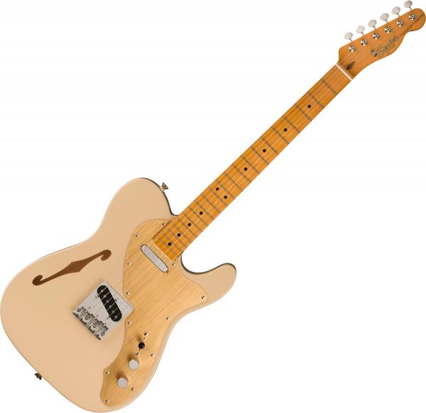 Guitare électrique solid body Squier FSR Classic Vibe '60s Telecaster Thinline, Gold Anodized Pickguard - Desert sand