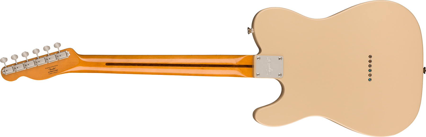 Squier Tele '60s Thinline Gold Anodized Pickguard Classic Vibe Fsr 2s Ht Mn - Desert Sand - Guitare Électrique Forme Tel - Variation 1