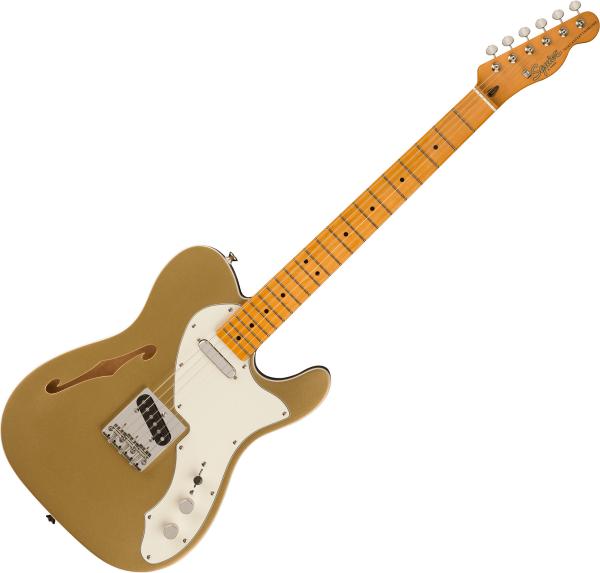 Guitare électrique solid body Squier FSR Classic Vibe '60s Telecaster Thinline, Parchment Pickguard - aztec gold