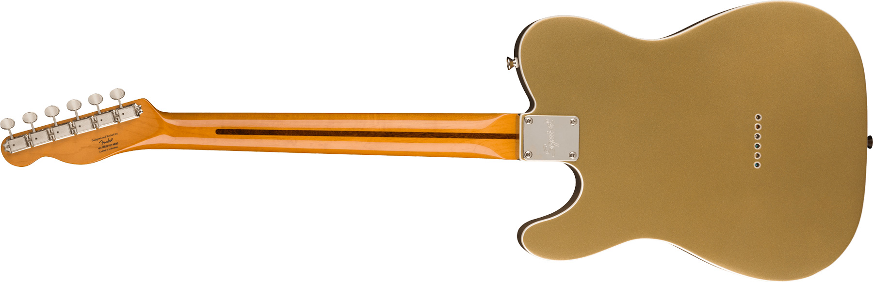 Squier Tele '60s Thinline Parchment Pickguard Classic Vibe Fsr 2s Ht Mn - Aztec Gold - Guitare Électrique Forme Tel - Variation 1