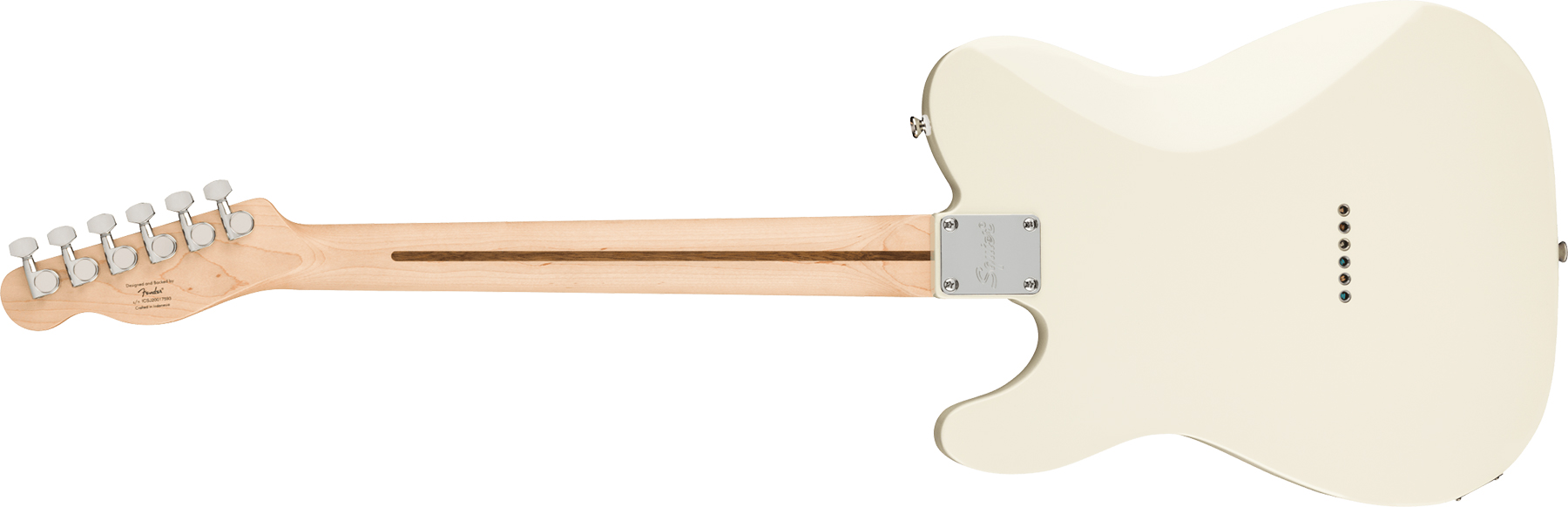 Squier Tele Affinity 2021 2s Lau - Olympic White - Guitare Électrique Forme Tel - Variation 1
