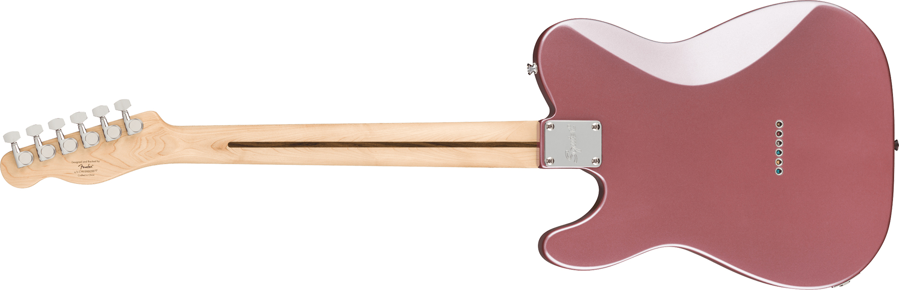 Squier Tele Affinity Deluxe 2021 Hh Ht Lau - Burgundy Mist - Guitare Électrique Forme Tel - Variation 1