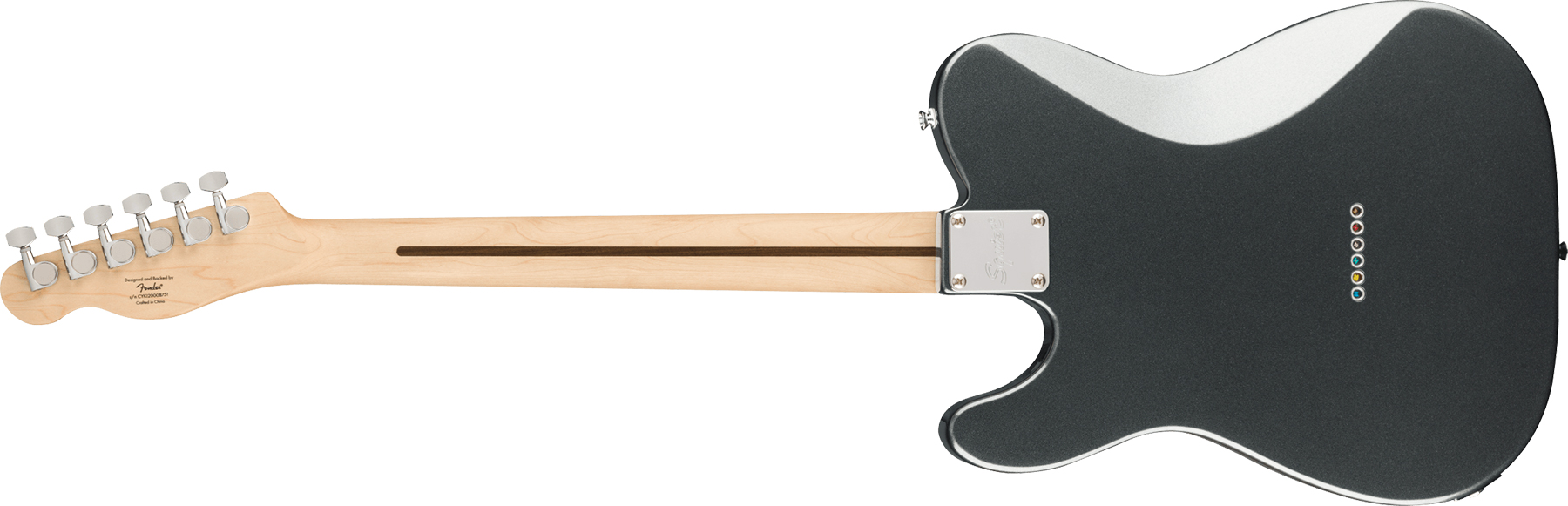 Squier Tele Affinity Deluxe 2021 Hh Ht Lau - Charcoal Frost Metallic - Guitare Électrique Forme Tel - Variation 1