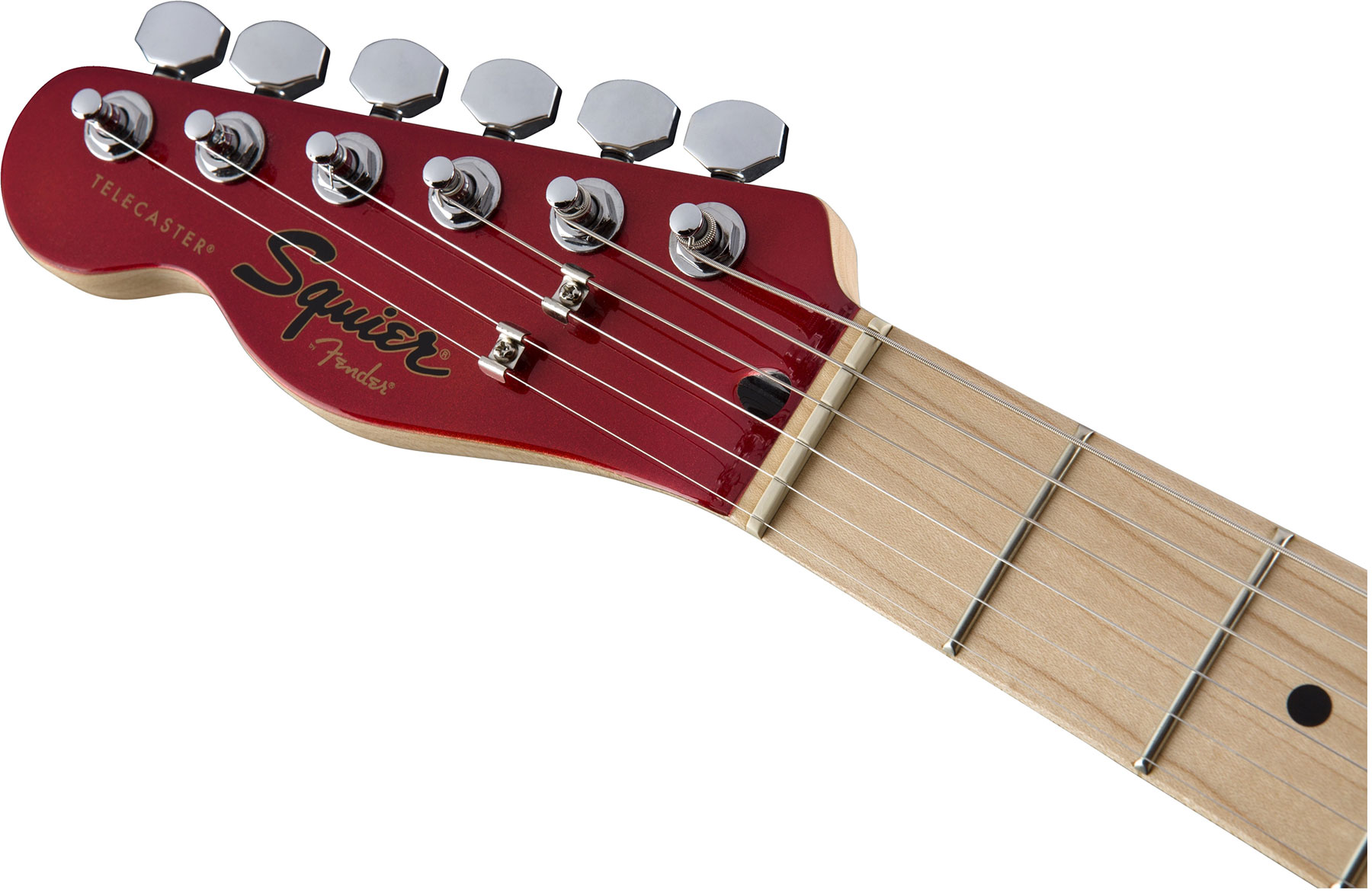 Squier Tele Contemporary Hh Lh Gaucher Mn - Dark Metallic Red - Guitare Électrique Gaucher - Variation 3