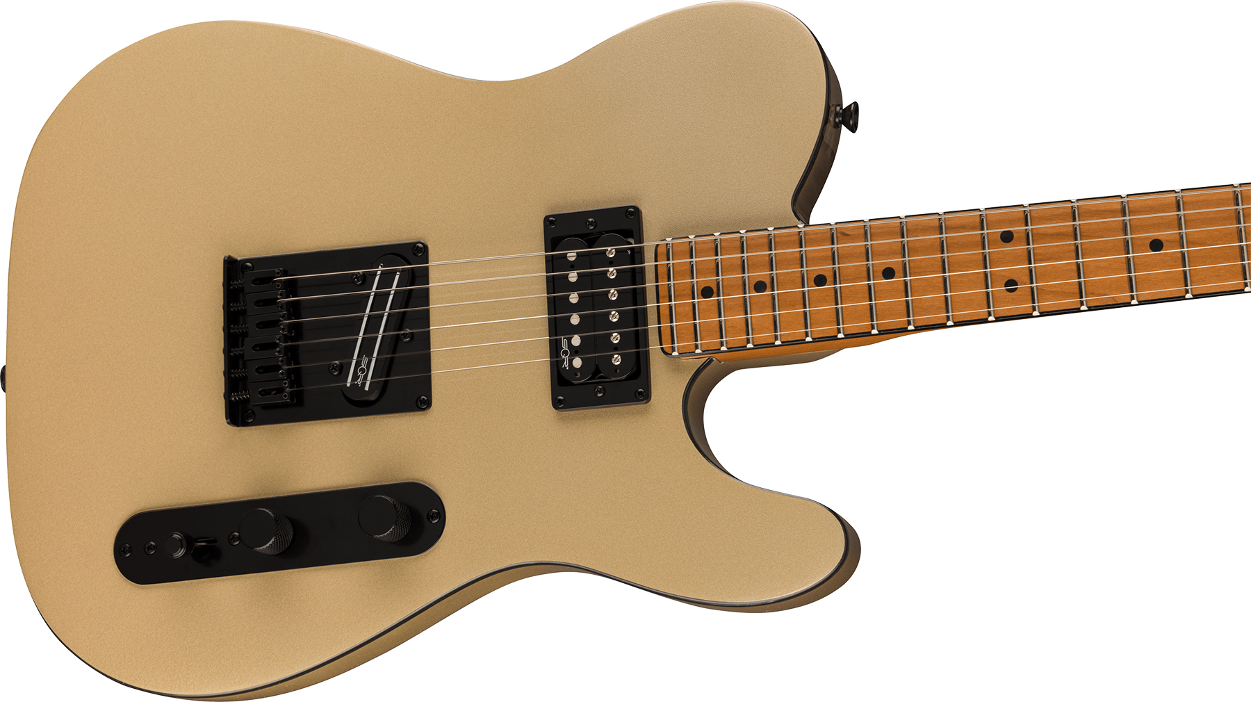 Squier Tele Contemporary Rh Hh Ht Mn - Shoreline Gold - Guitare Électrique Forme Tel - Variation 2