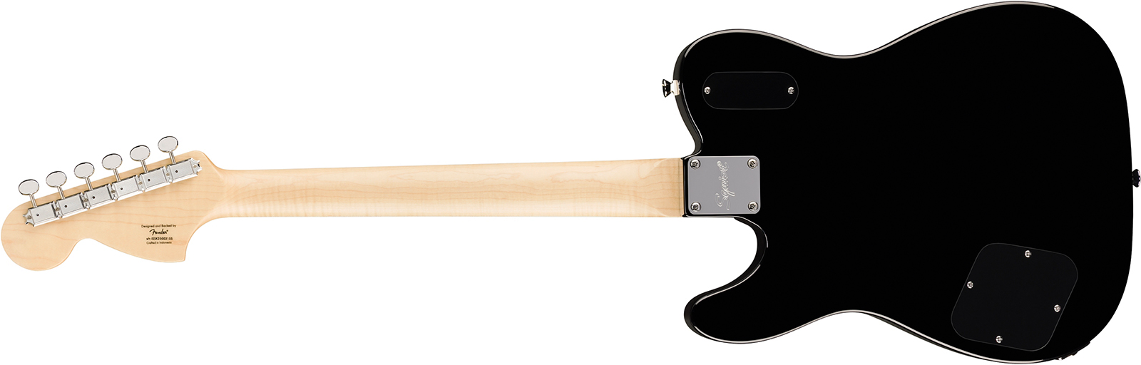 Squier Tele Deluxe Troublemaker Bigsby Paranormal Paranormal 2h Trem Lau - Black - Guitare Électrique Forme Tel - Variation 1