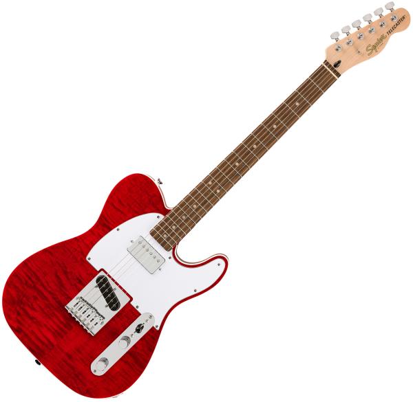 Squier Affinity Telecaster FMT SH - crimson red transparent