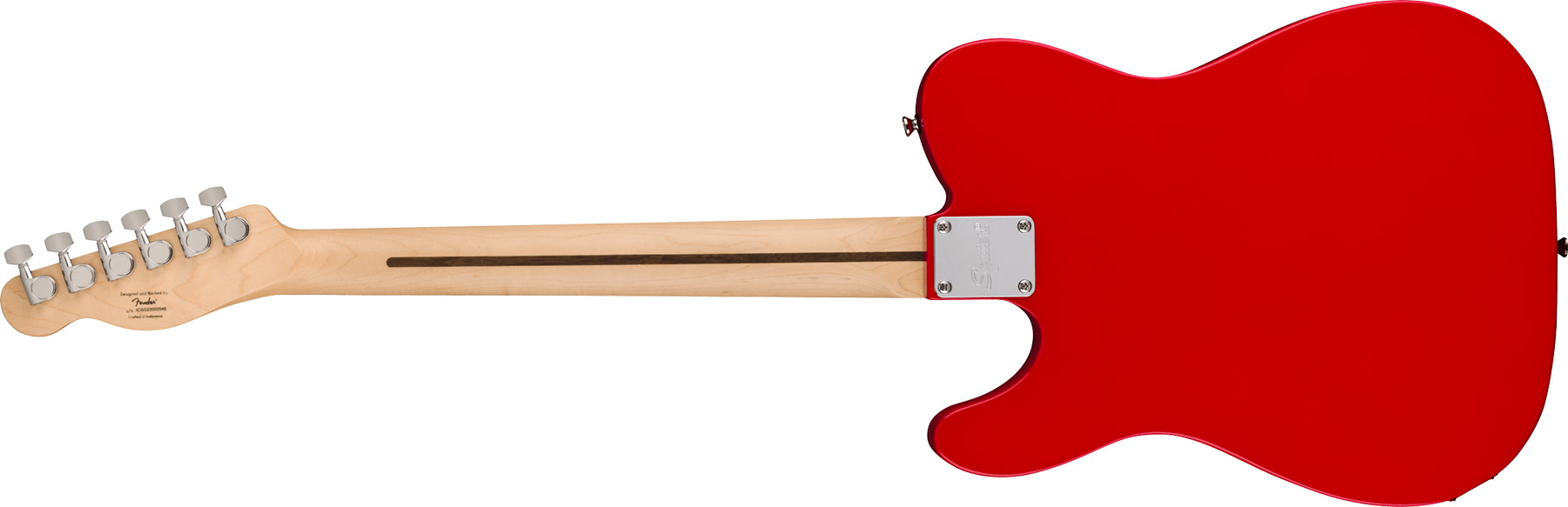 Squier Tele Sonic 2s Ht Lau - Torino Red - Guitare Électrique Forme Tel - Variation 1