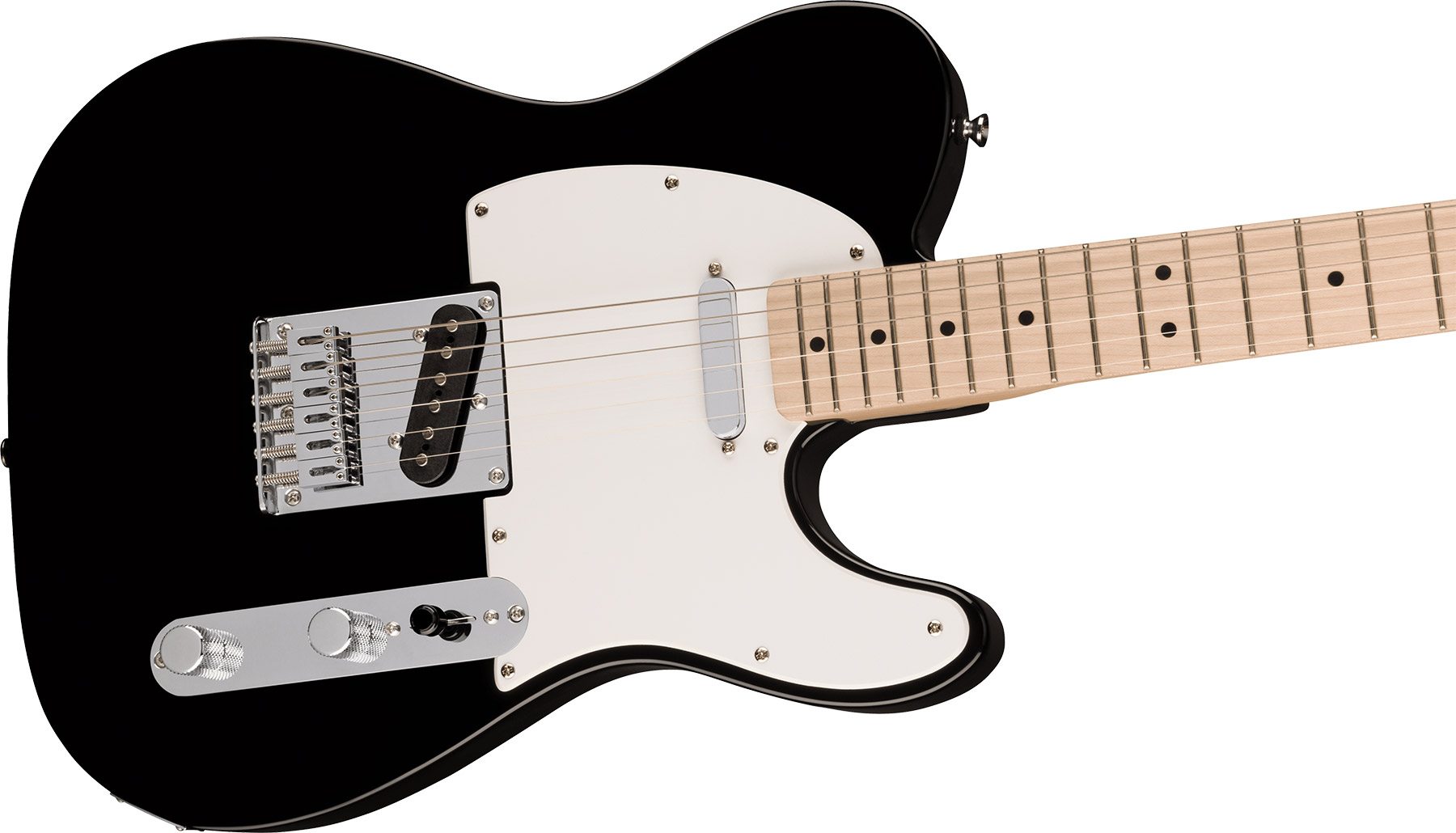 Squier Tele Sonic 2s Ht Mn - Black - Guitare Électrique Forme Tel - Variation 2