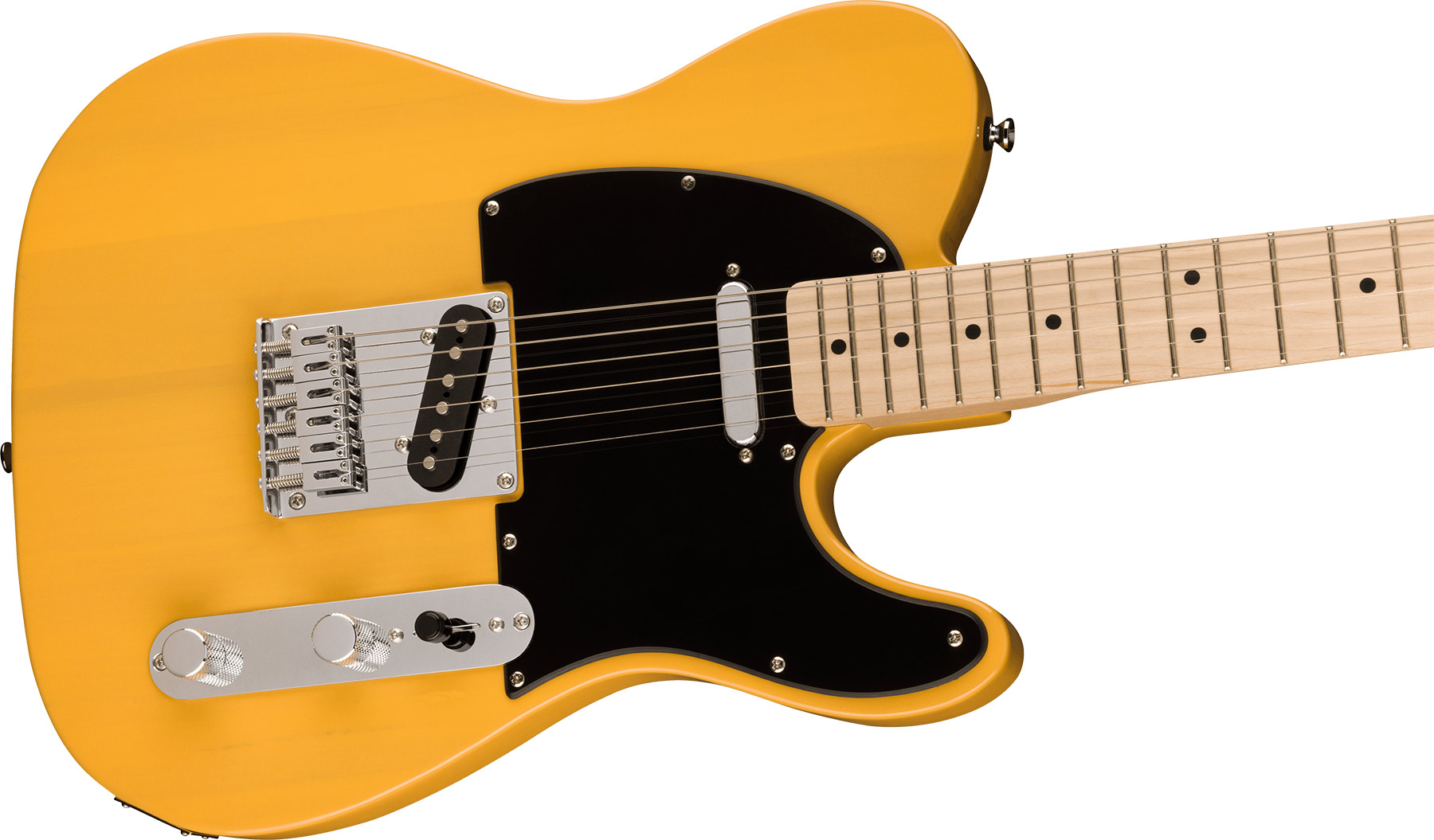 Squier Tele Sonic 2s Ht Mn - Butterscotch Blonde - Guitare Électrique Forme Tel - Variation 2