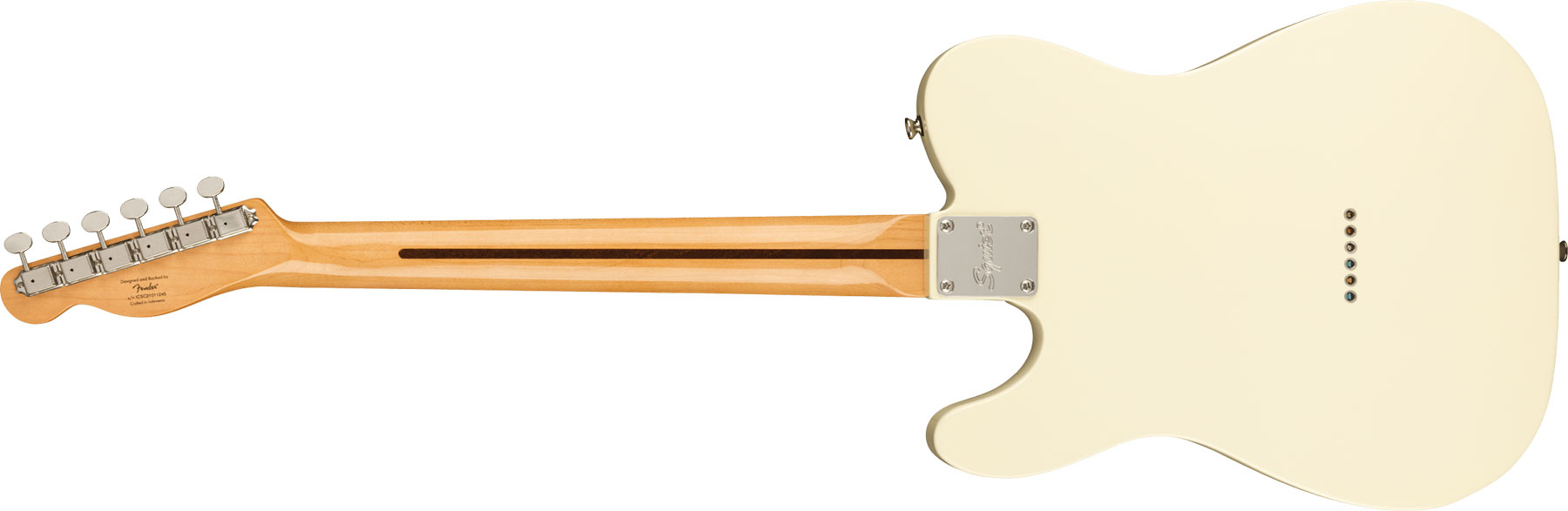 Squier Tele Thinline '70s Classic Vibe Fsr Ltd Hh Mn - Olympic White - Guitare Électrique Forme Tel - Variation 1