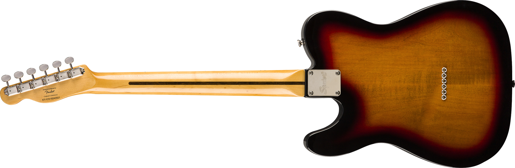 Squier Tele Thinline Classic Vibe 70s 2019 Hh Mn - 3-color Sunburst - Guitare Électrique 1/2 Caisse - Variation 2