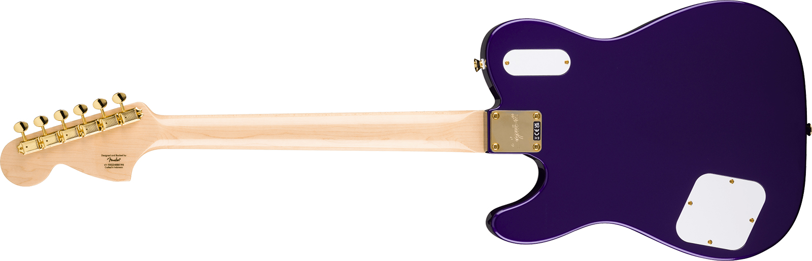 Squier Tele Troublemaker Deluxe Paranormal Ltd Ind 2h Ht Lau - Purple Metallic - Guitare Électrique Forme Tel - Variation 1