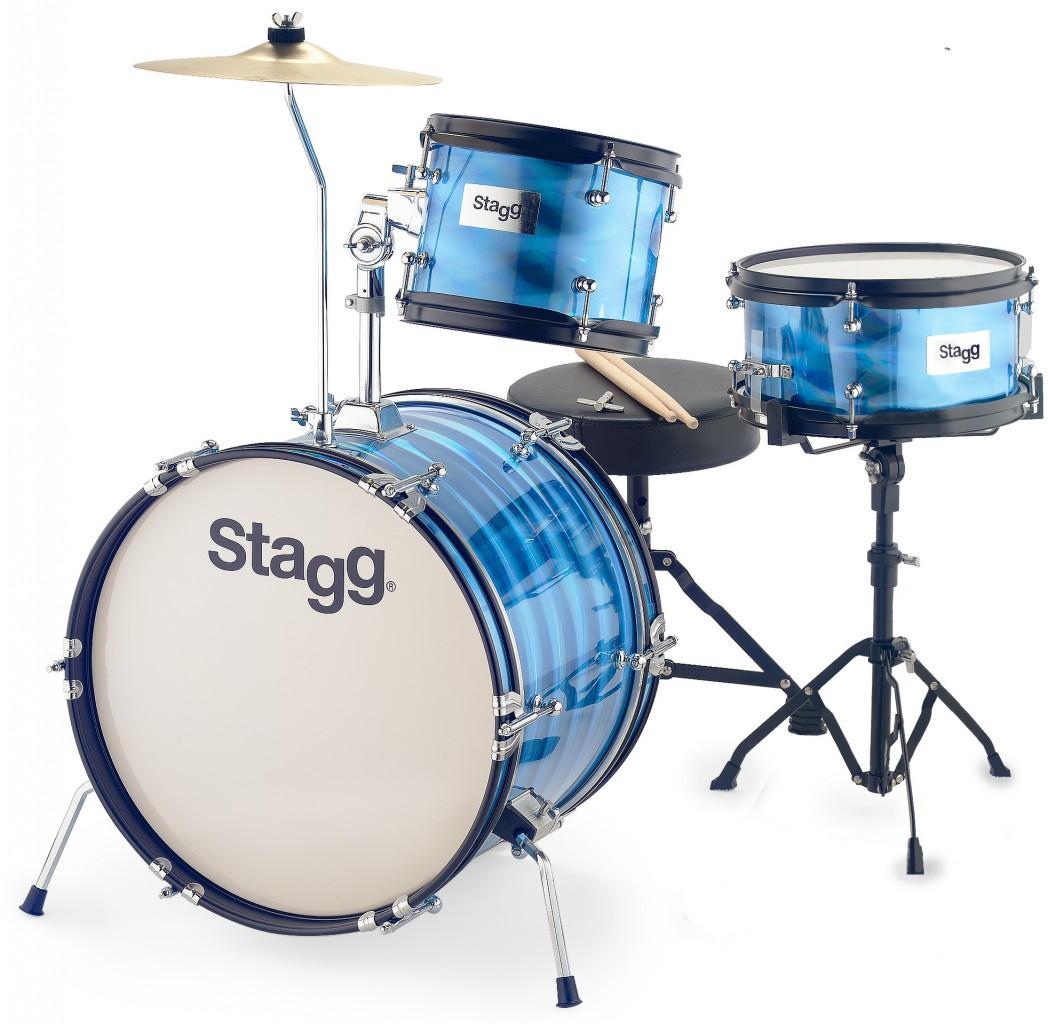 Batterie acoustique junior Stagg Batterie Junior 3/16B + Hardware - 3 fûts - Rouge
