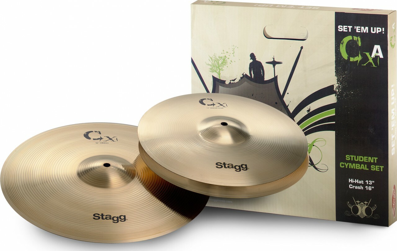 Stagg Cxa Set De Cymbales DÉbutants Hh13 Et Crash16 - Pack Cymbales - Main picture