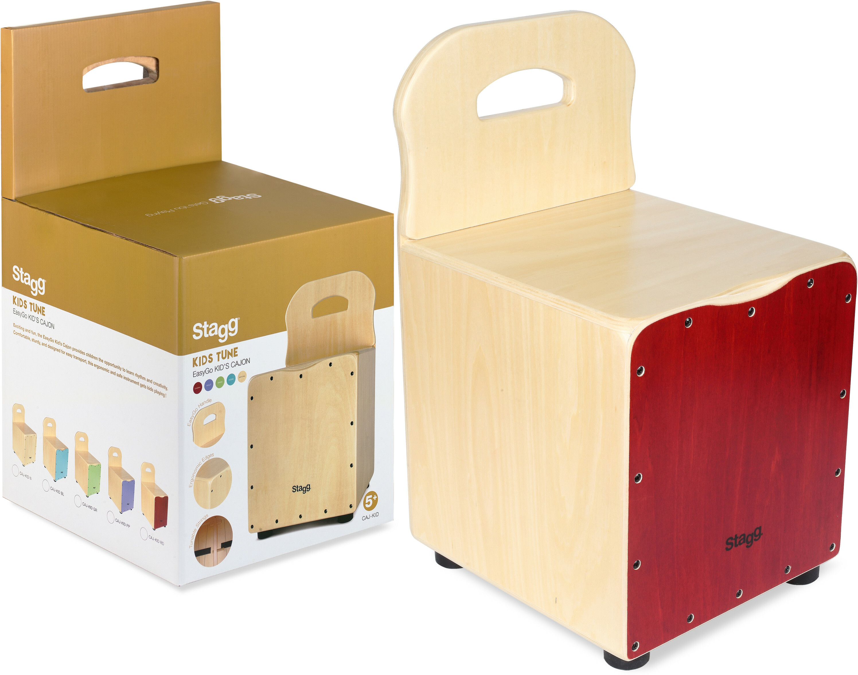 Stagg Easygo Cajon Enfant Rouge - Percussions À Frapper - Main picture