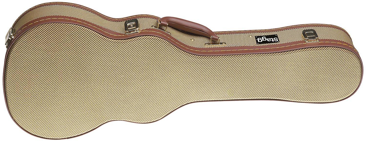 Housse ukulele Stagg GCX-UKS GD Ukulele Soprano Deluxe - Tweed
