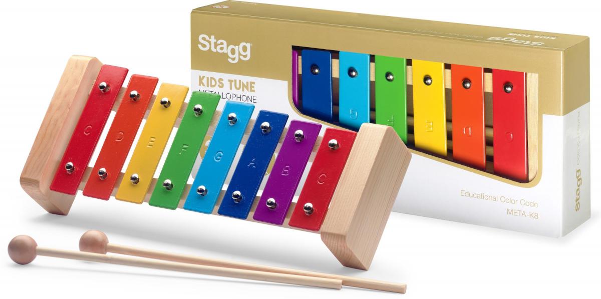Percussions à frapper Stagg META-K8 RB