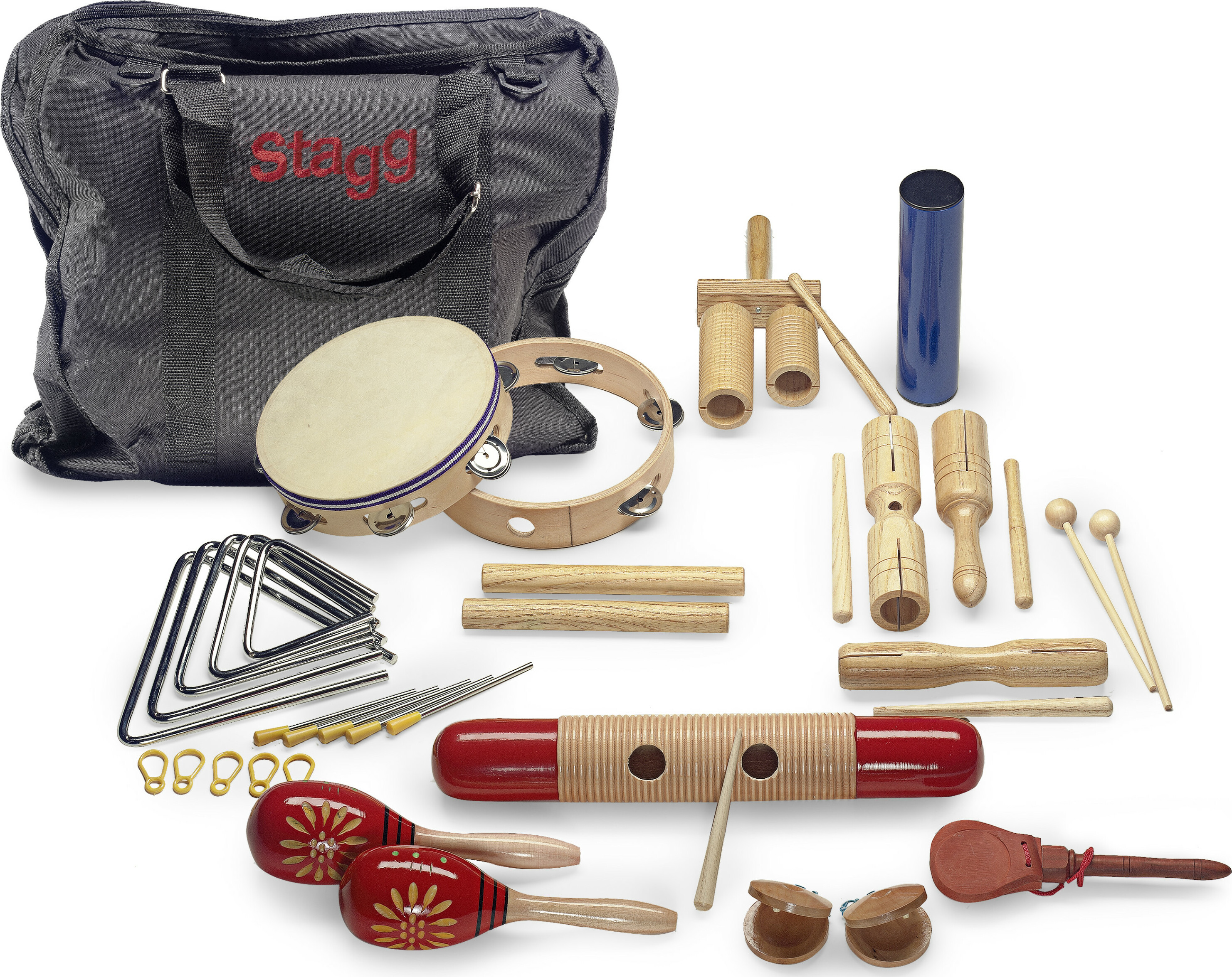 Kit de percussion Junior CPJ-05 + sac Set percussion enfants Stagg