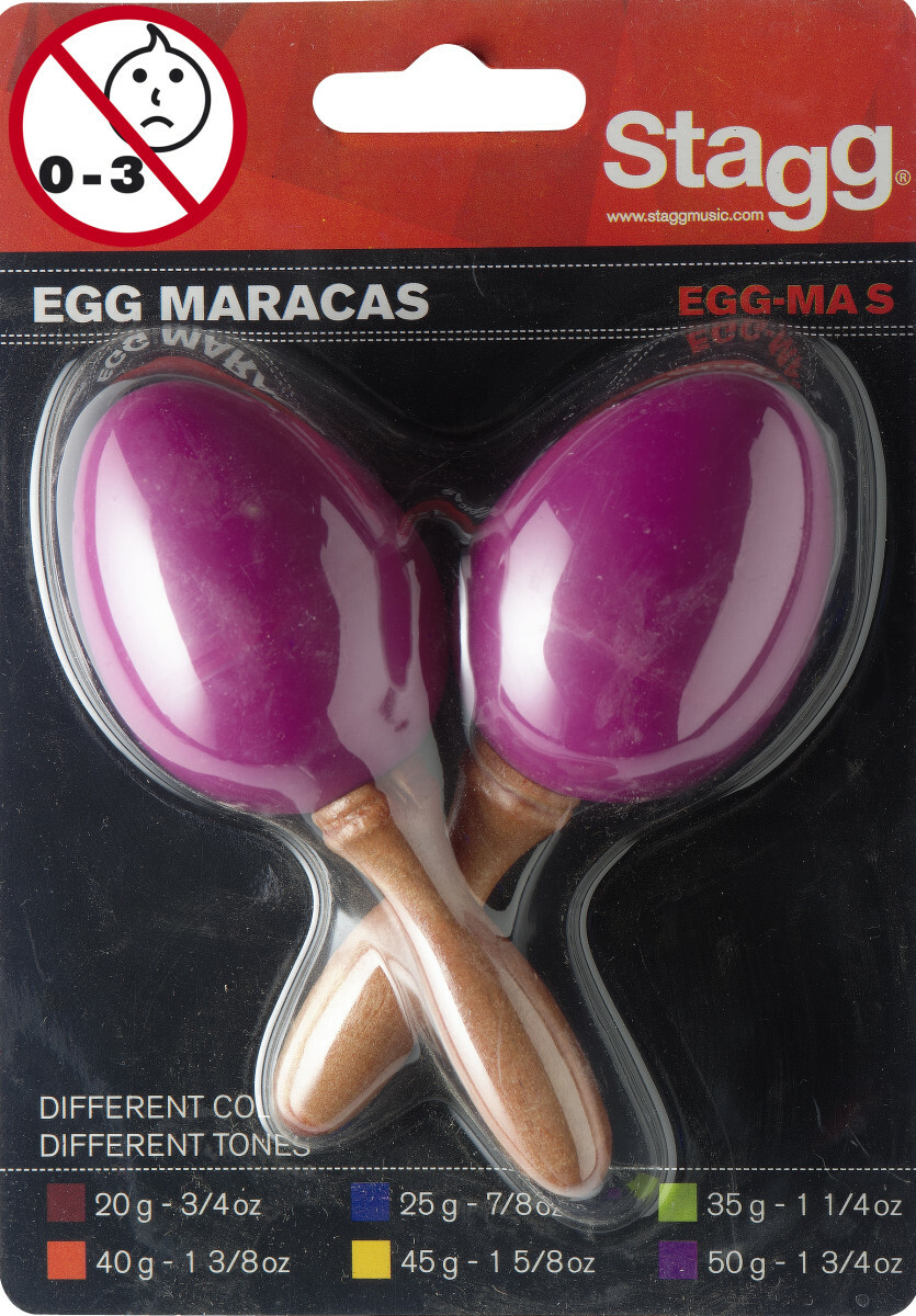 Stagg Paire De Maracas Oeufs En Plastique Magenta - Percussions À Secouer - Main picture