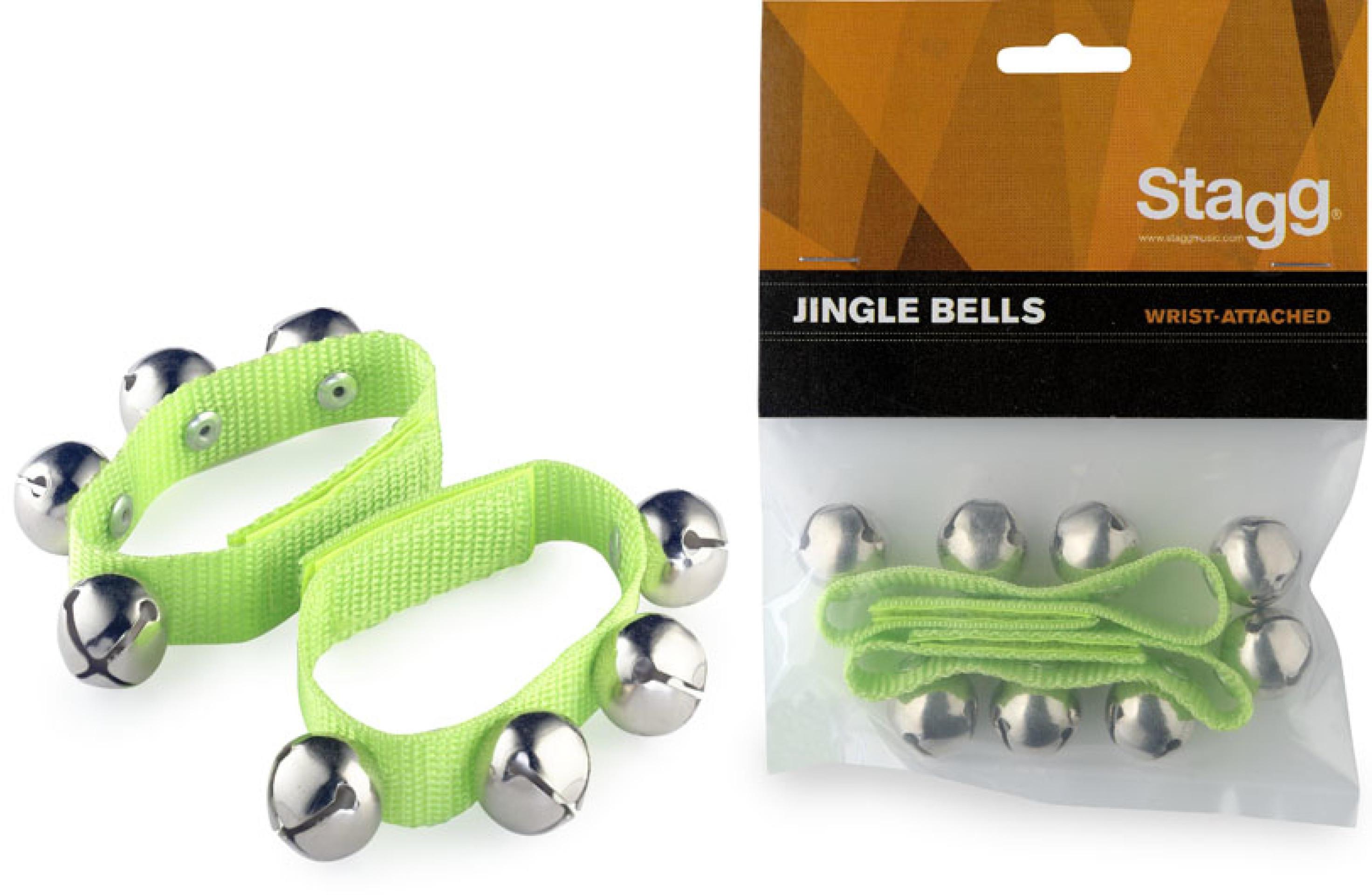 Percussions à secouer Stagg SWRB4 Jingle Bells - Green