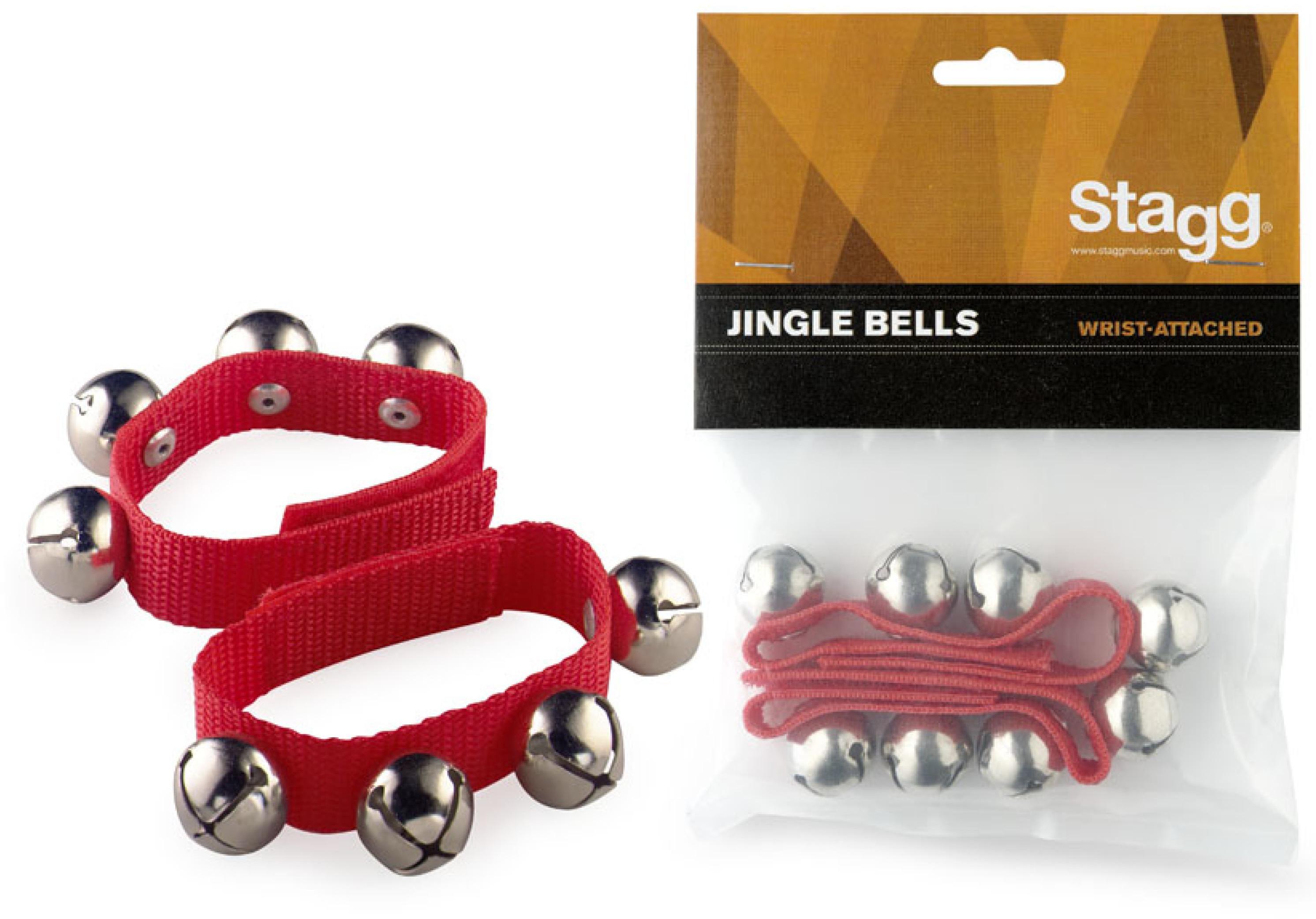 Percussions à secouer Stagg SWRB4 Jingle Bells - Red