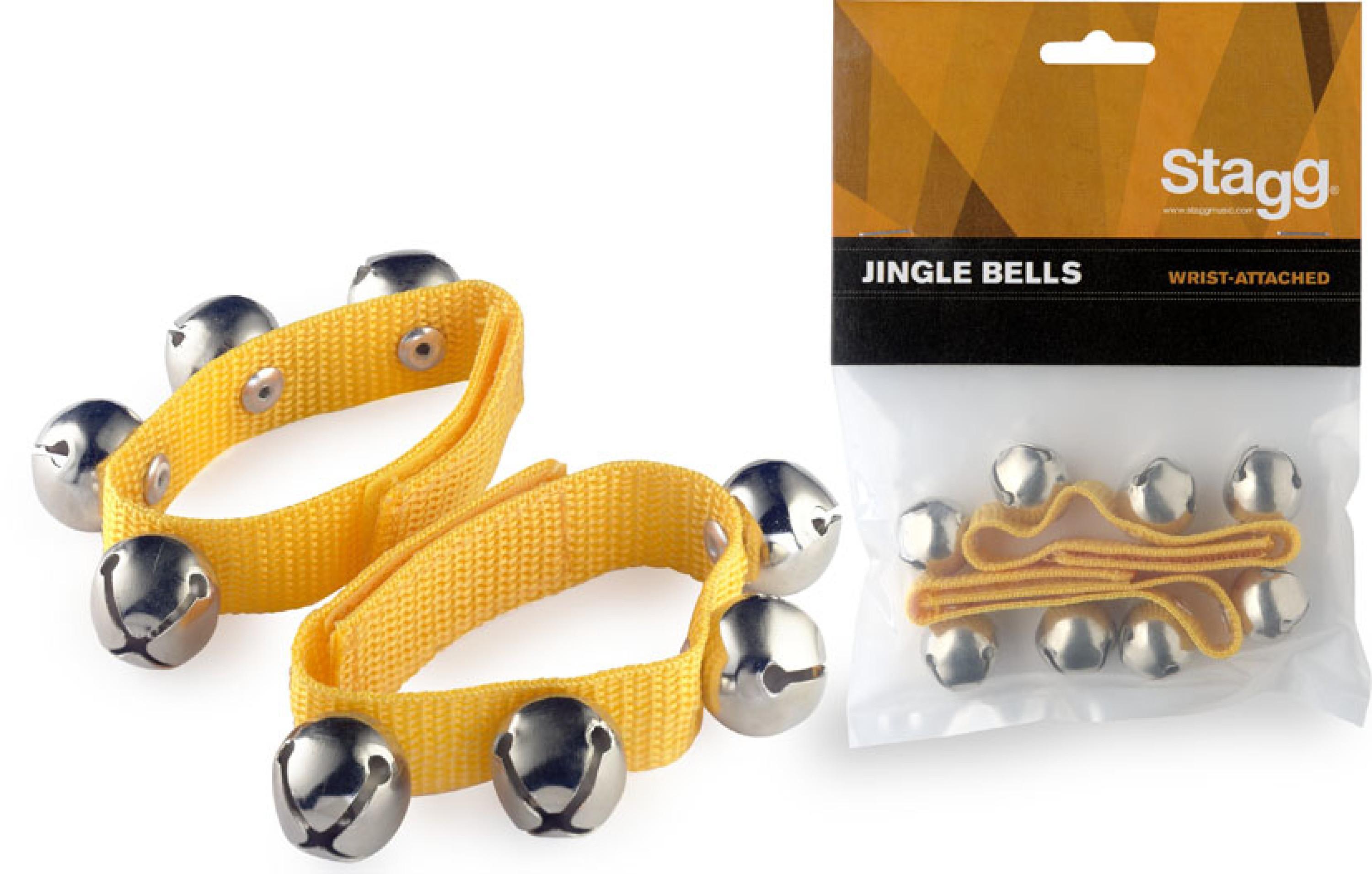 Percussions à secouer Stagg SWRB4 Jingle Bells - Yellow