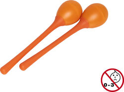 Percussions à secouer Stagg Egg Maracas Long Orange