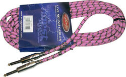 Câble Stagg SGC6VT Tweed Pink Jack/Jack - 6m