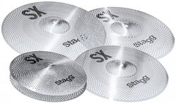 Pack cymbales Stagg SX LOW VOLUME PACK CYMBALES