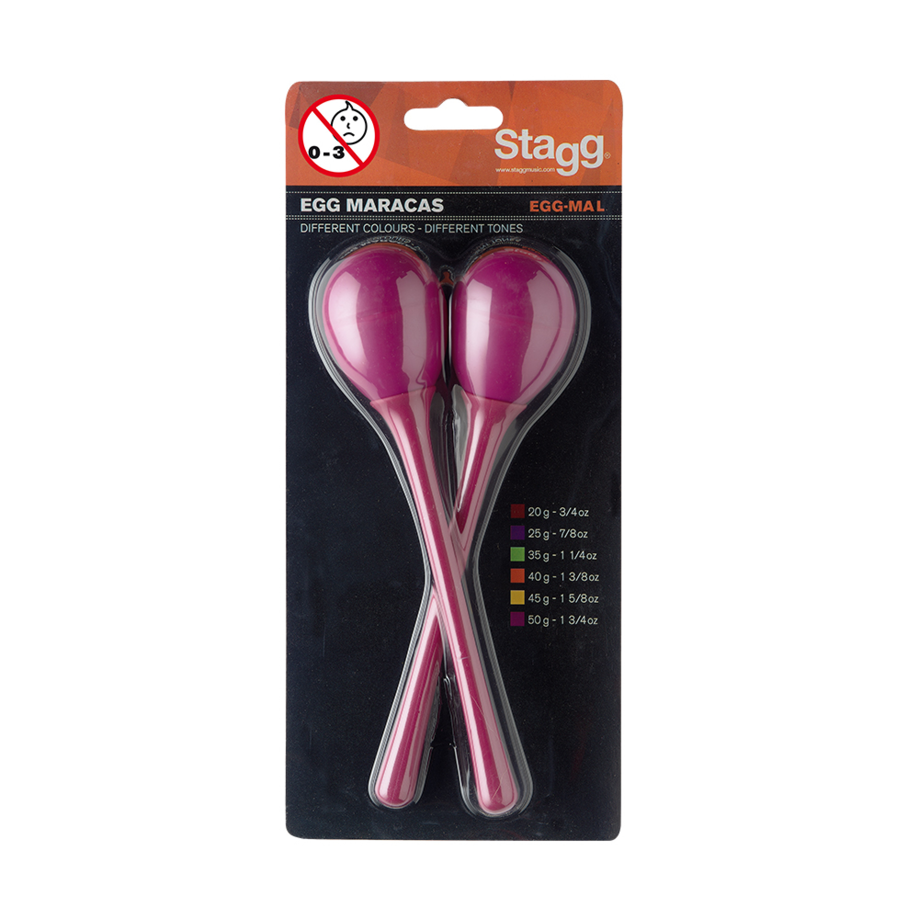 Stagg Egg-ma L/mg Paire De Maracas - Egg Maracas Long Magenta - Percussions À Secouer - Variation 1