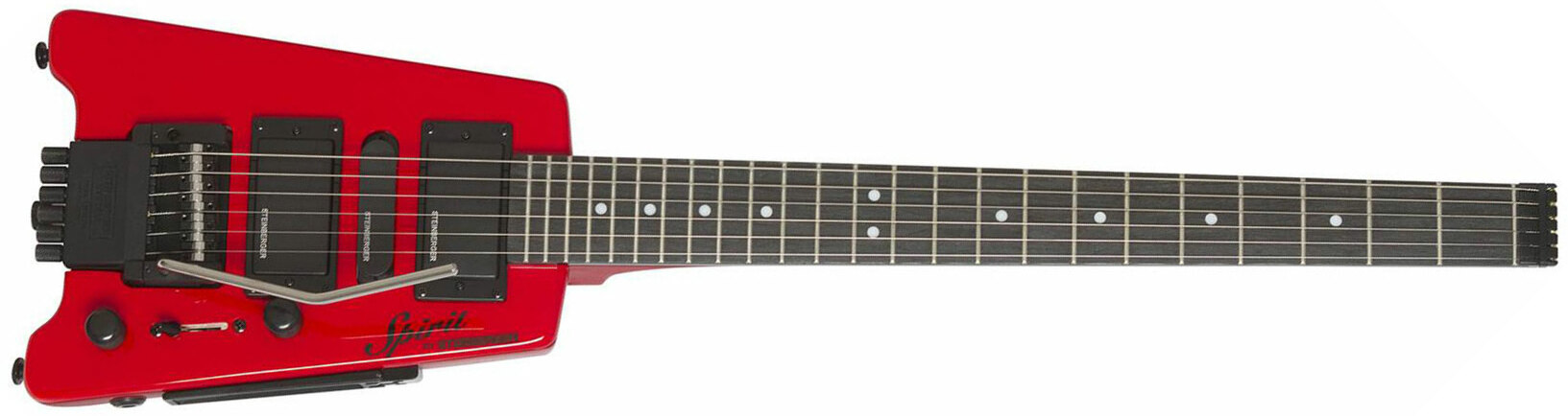 Steinberger Gt-pro Deluxe Outfit Hsh Trem Rw +housse - Hot Rod Red - Guitare Électrique Voyage - Main picture