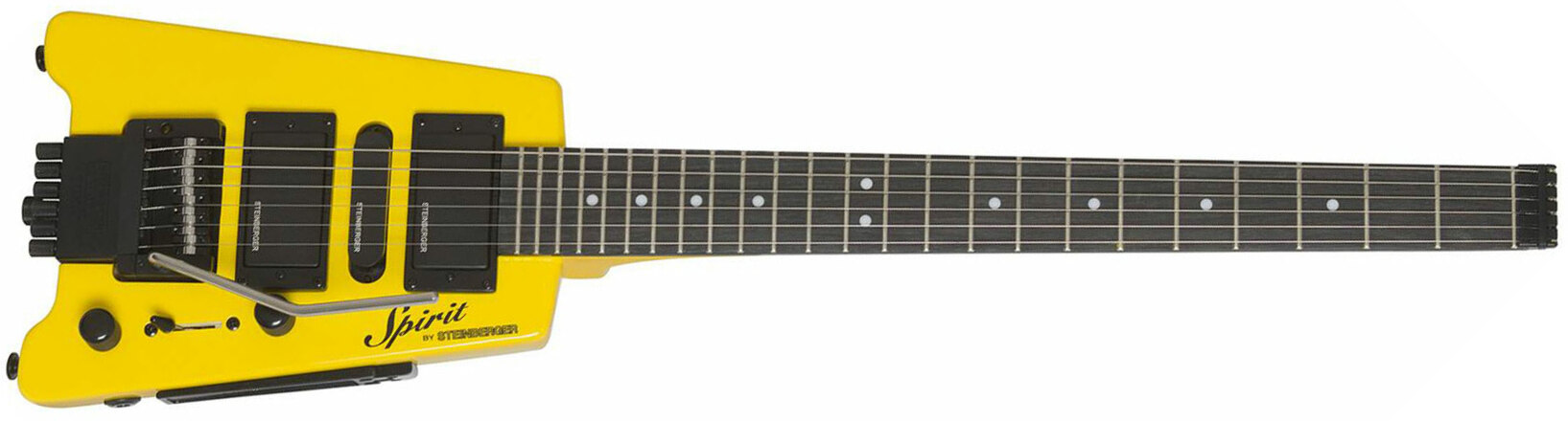 Steinberger Gt-pro Deluxe Outfit Hsh Trem Rw +housse - Hot Rod Yellow - Guitare Électrique Voyage - Main picture