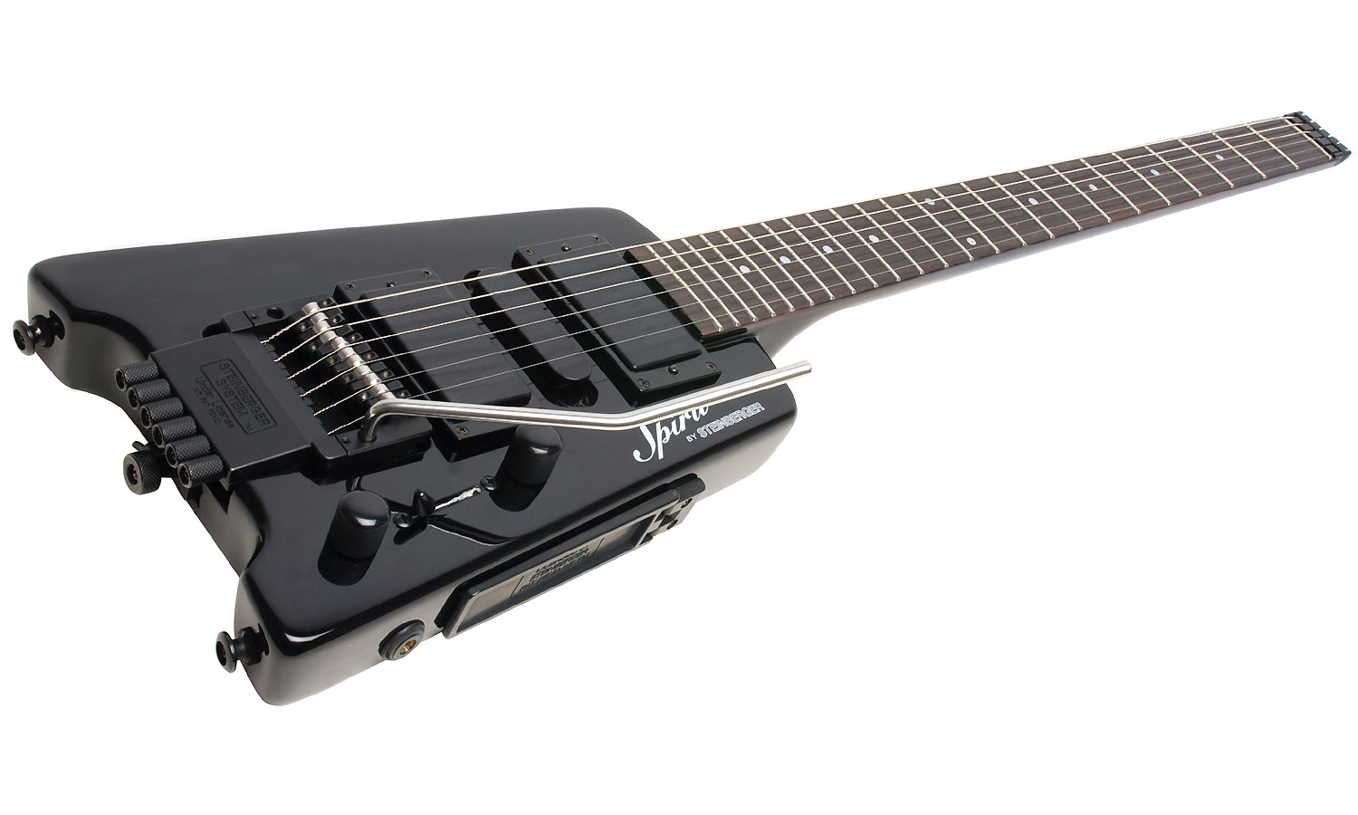 Steinberger Gt-pro Deluxe Outfit Hsh Trem Rw +housse - Black - Guitare Électrique Voyage - Variation 2