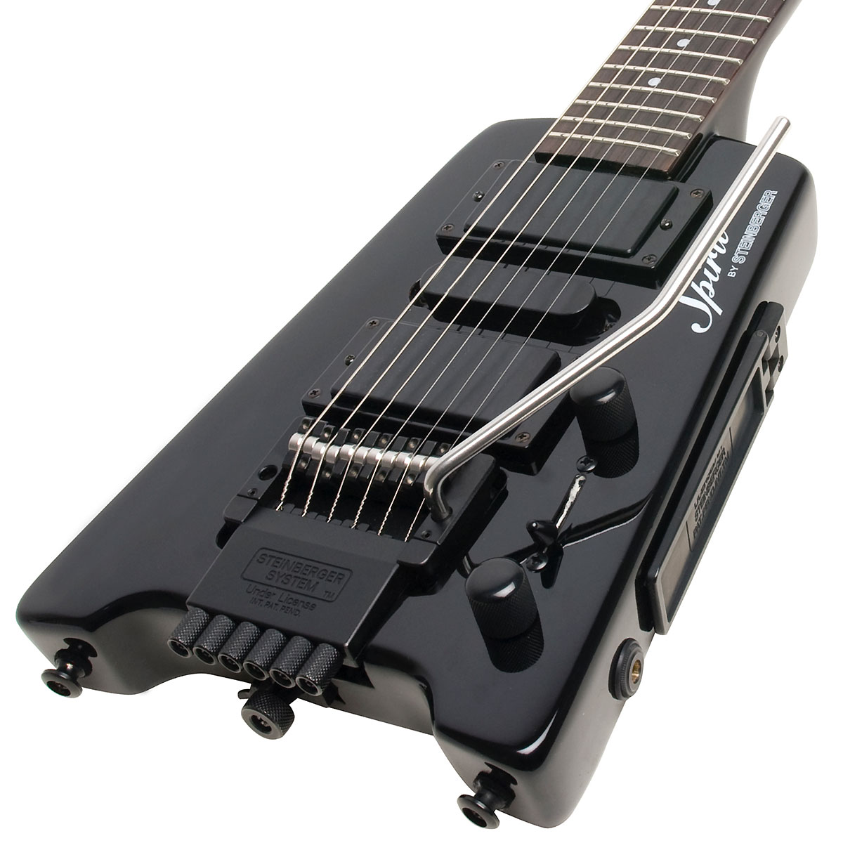 Steinberger Gt-pro Deluxe Outfit Hsh Trem Rw +housse - Black - Guitare Électrique Voyage - Variation 3