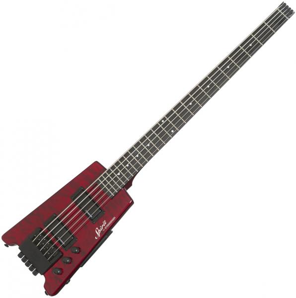 Steinberger XT-25 Quilt Top Standard Bass Outfit +Bag - wine red