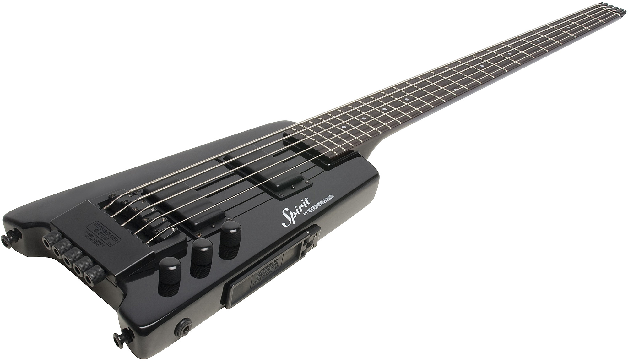 Steinberger Xt-25 Standard Bass Outfit 5c Rw +housse - Black - Basse Électrique Voyage - Variation 2