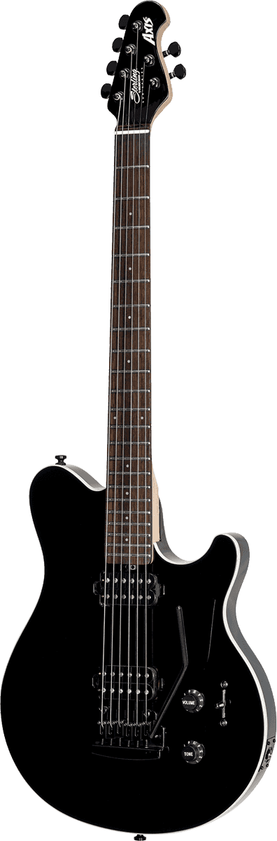 Sterling By Musicman Axis Ax3s Hh Trem Jat - Black - Guitare Électrique Single Cut - Variation 3