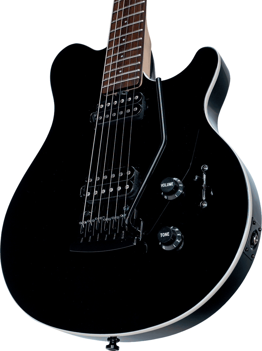 Sterling By Musicman Axis Ax3s Hh Trem Jat - Black - Guitare Électrique Single Cut - Variation 4