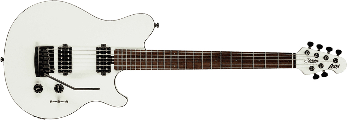 Sterling By Musicman Axis Ax3s Hh Trem Jat - White - Guitare Électrique Single Cut - Main picture