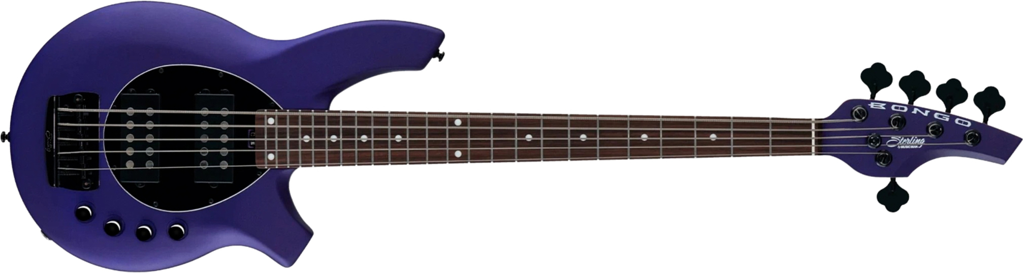 Sterling By Musicman Bongo 5c Active Rw - Firemist Purple Satin - Basse Électrique Solid Body - Main picture