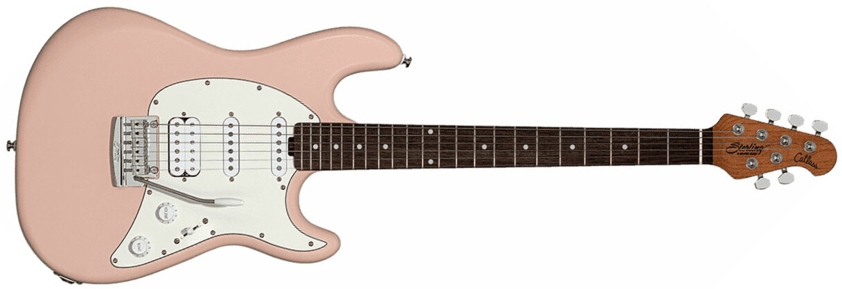 Sterling By Musicman Cutlass Ct50hss Trem Rw - Pueblo Pink Satin - Guitare Électrique Forme Str - Main picture